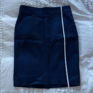 Jcrew navy pencil skirt